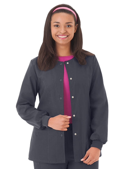 Women's Warm-Up Scrub Jacket - 14740 - Charcoal