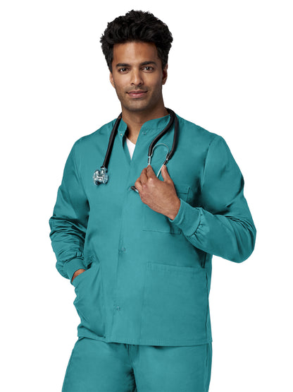 Unisex 4-Pocket Snap Front Jacket - 14780 - Teal