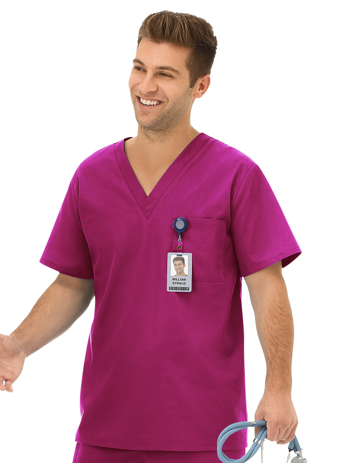 Unisex One Pocket Top - 14900 - Plumberry/Wine