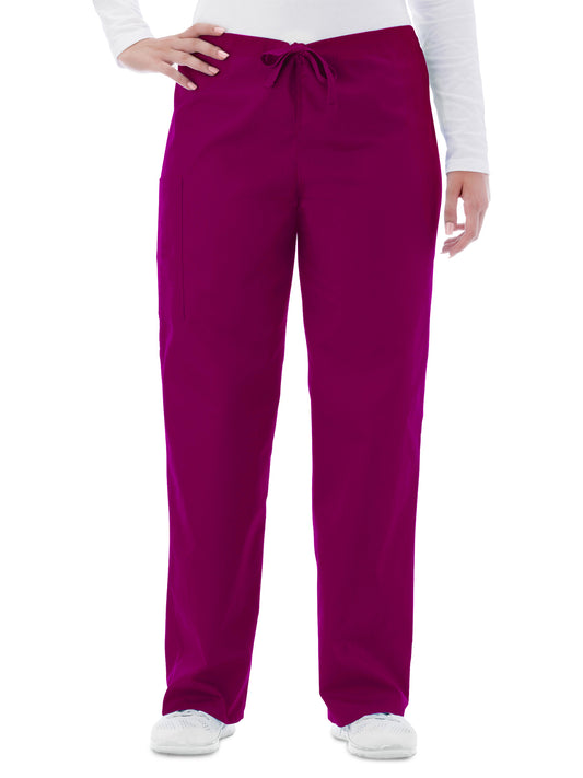 Unisex Full Drawstring Pant - 14920 - Plumberry Wine