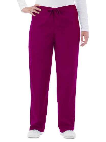 Unisex Full Drawstring Pant - 14920 - Plumberry/Wine