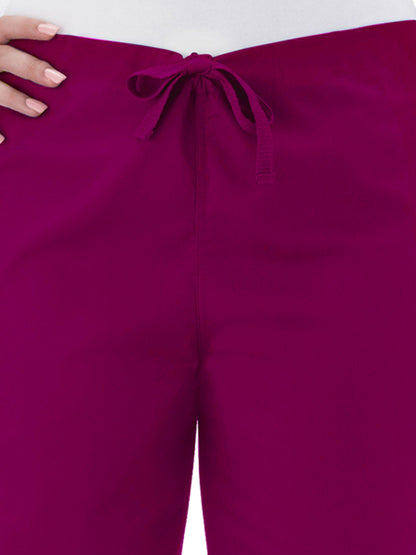 Unisex Full Drawstring Pant - 14920 - Plumberry Wine