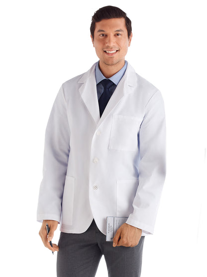 Men's Three-Pocket 30" Consultation Lab Coat - 15103 - White