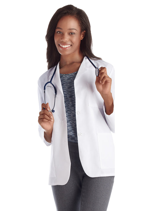 Women's Three-Pocket 28" Consultation Lab Coat - 15104 - White