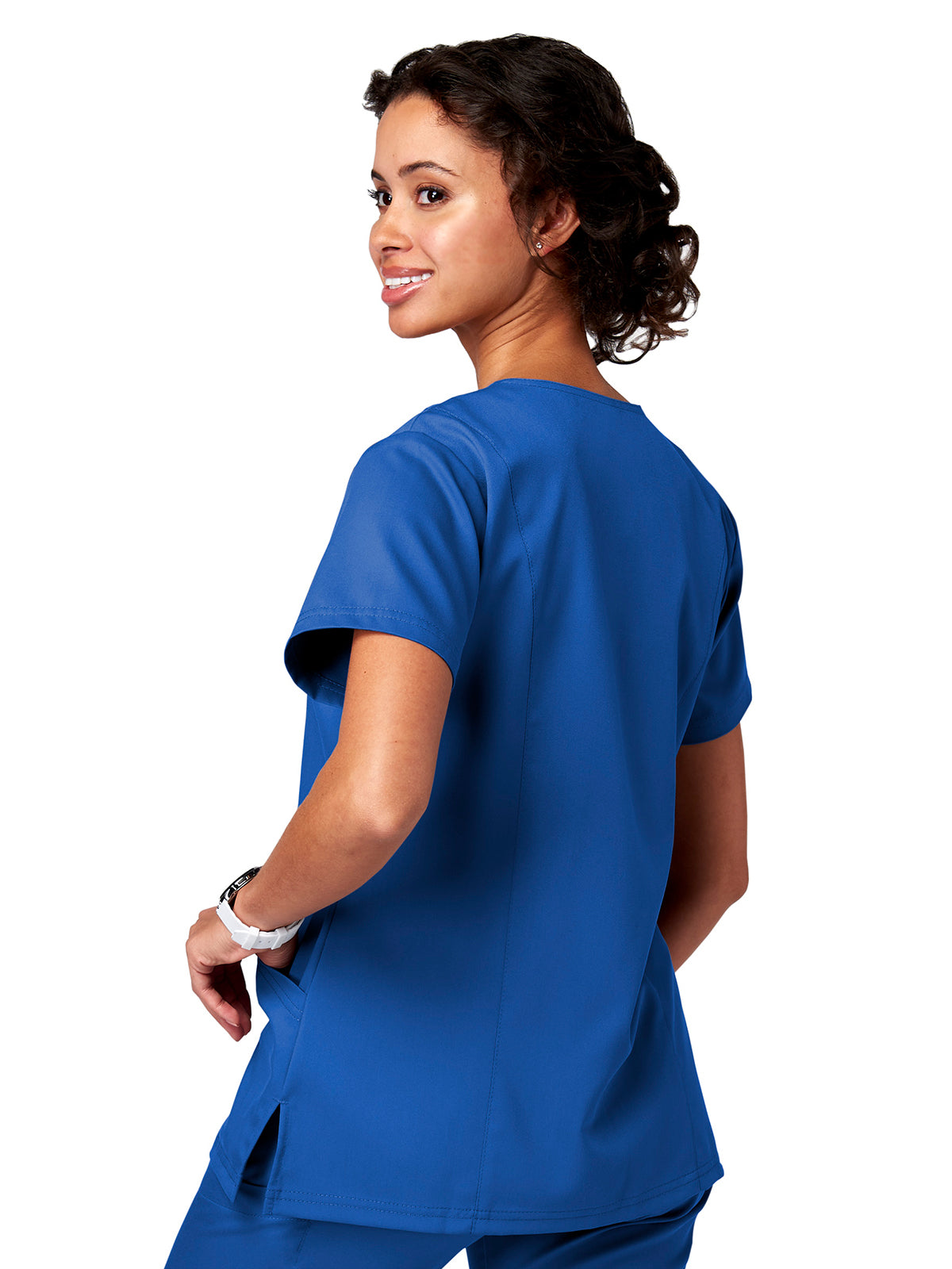 Women's 2-Pocket Ventral V-Neck Top - 15200 - Royal