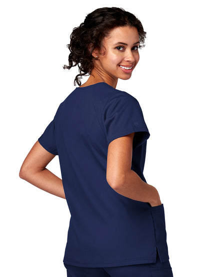 Women's 2-Pocket Notch Top - 15201 - New Navy