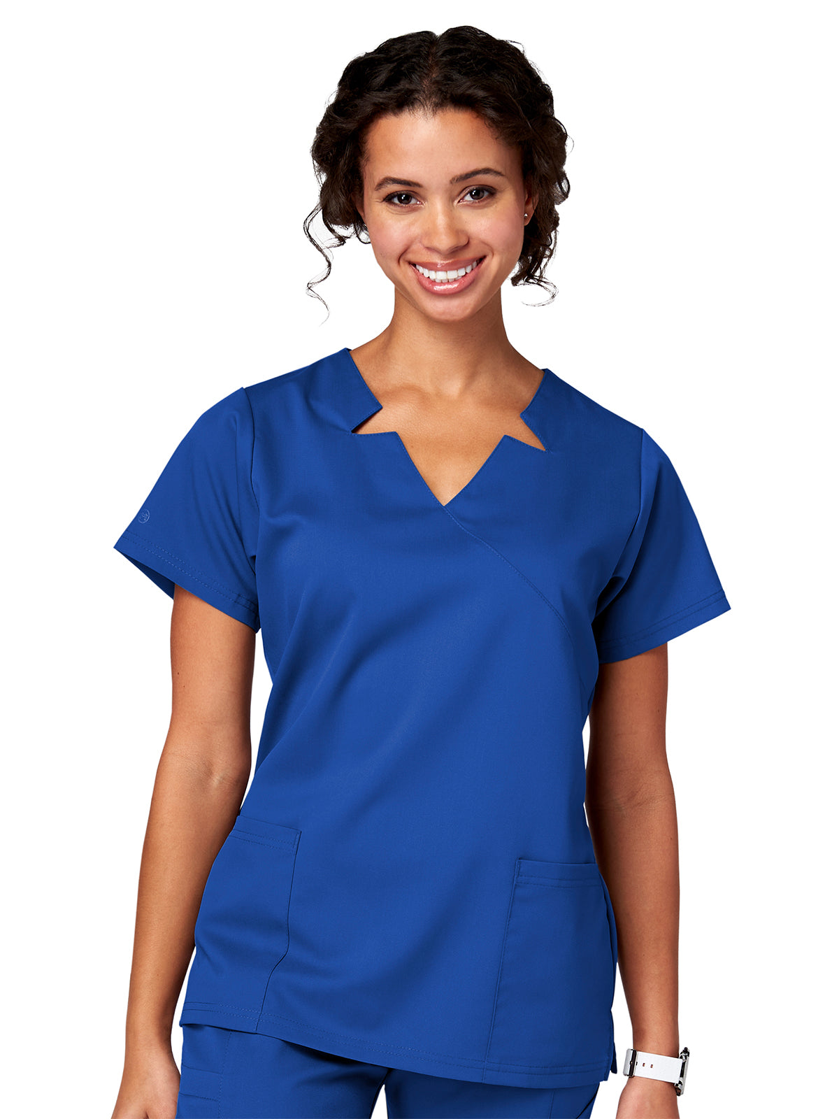 Women's 2-Pocket Notch Top - 15201 - Royal Blue