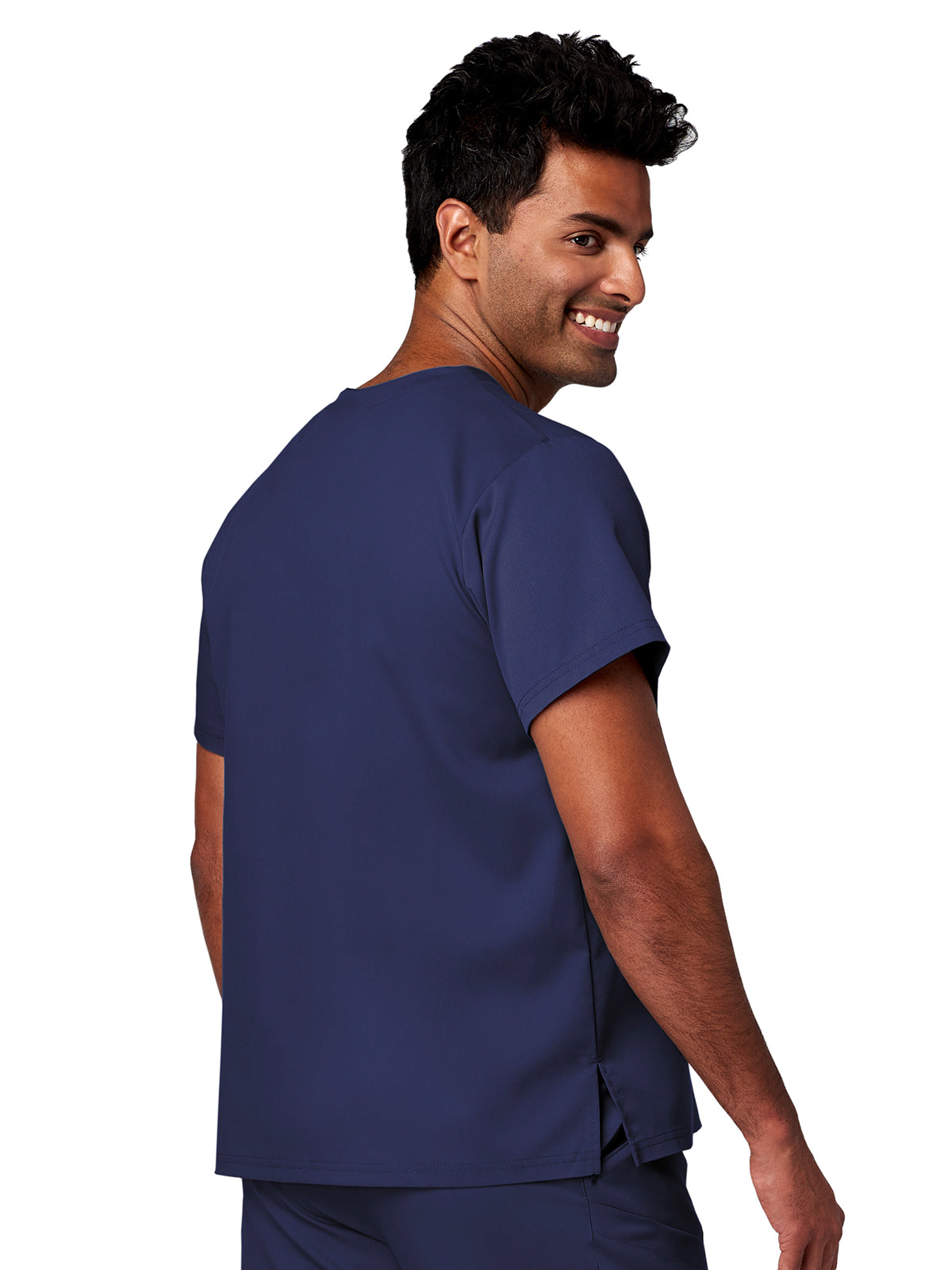 Men's 2-Pocket V-Neck Top - 15202 - New Navy