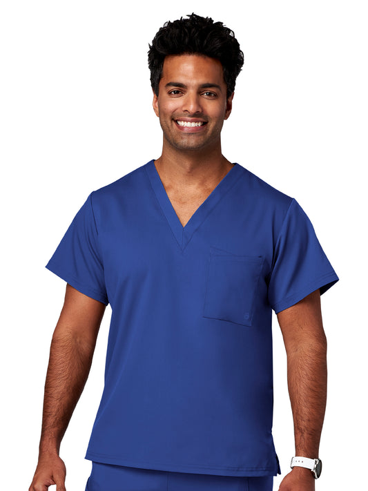 Men's 2-Pocket V-Neck Top - 15202 - Royal Blue