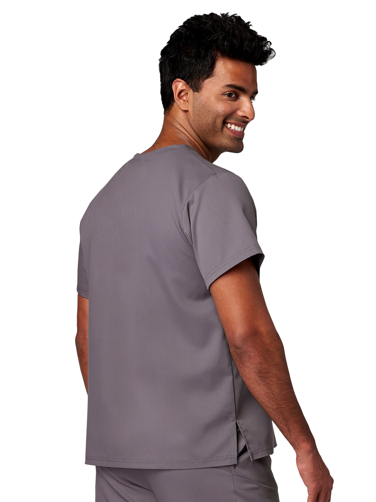 Men's 2-Pocket V-Neck Top - 15202 - Pewter