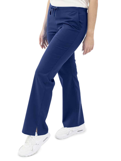 Women's 3-Pocket Front Flat Cargo Scrub Pant - 15226 - New Navy