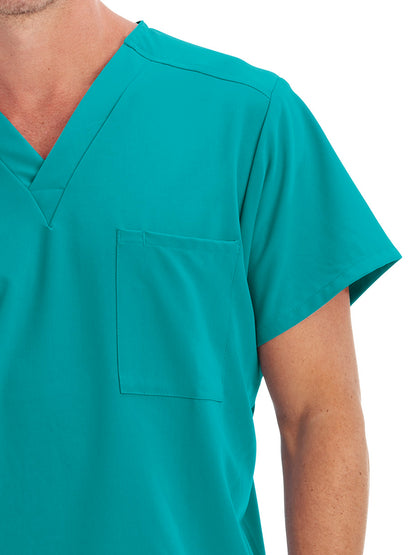 Unisex 1-Pocket V-Neck Scrub Top - 2200 - Teal