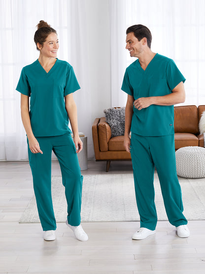 Unisex 1-Pocket V-Neck Scrub Top - 2200 - Teal