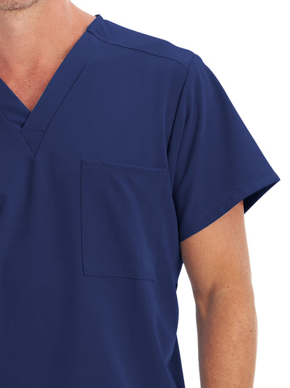 Unisex 1-Pocket V-Neck Scrub Top - 2200 - New Navy