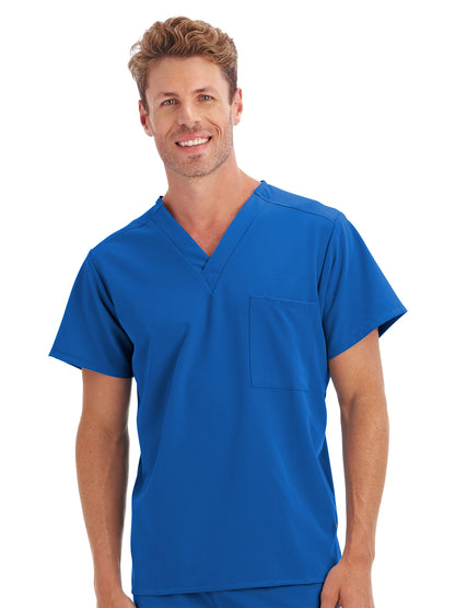 Unisex 1-Pocket V-Neck Scrub Top - 2200 - Royal Blue