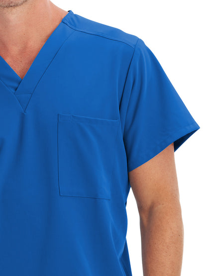 Unisex 1-Pocket V-Neck Scrub Top - 2200 - Royal Blue