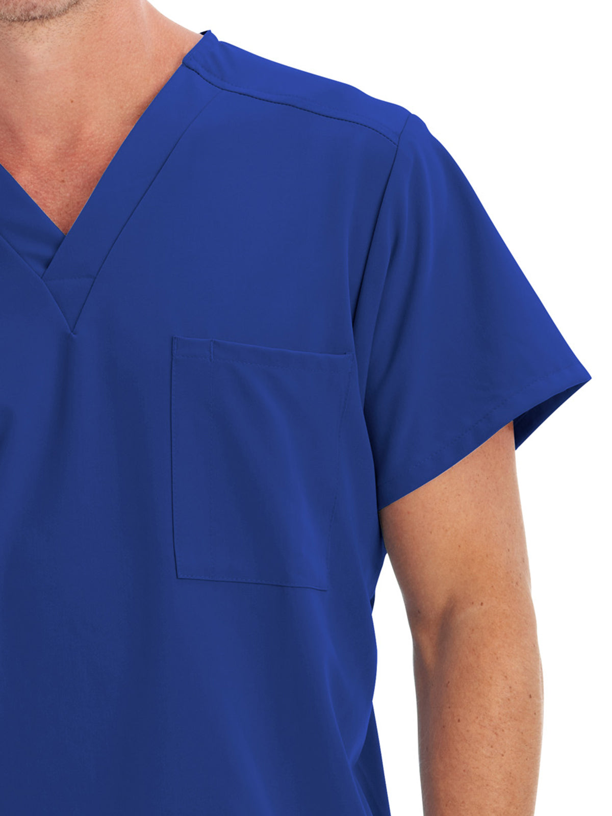 Unisex 1-Pocket V-Neck Scrub Top - 2200 - Galaxy Blue