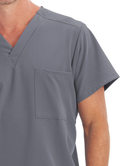 Unisex 1-Pocket V-Neck Scrub Top - 2200 - Pewter