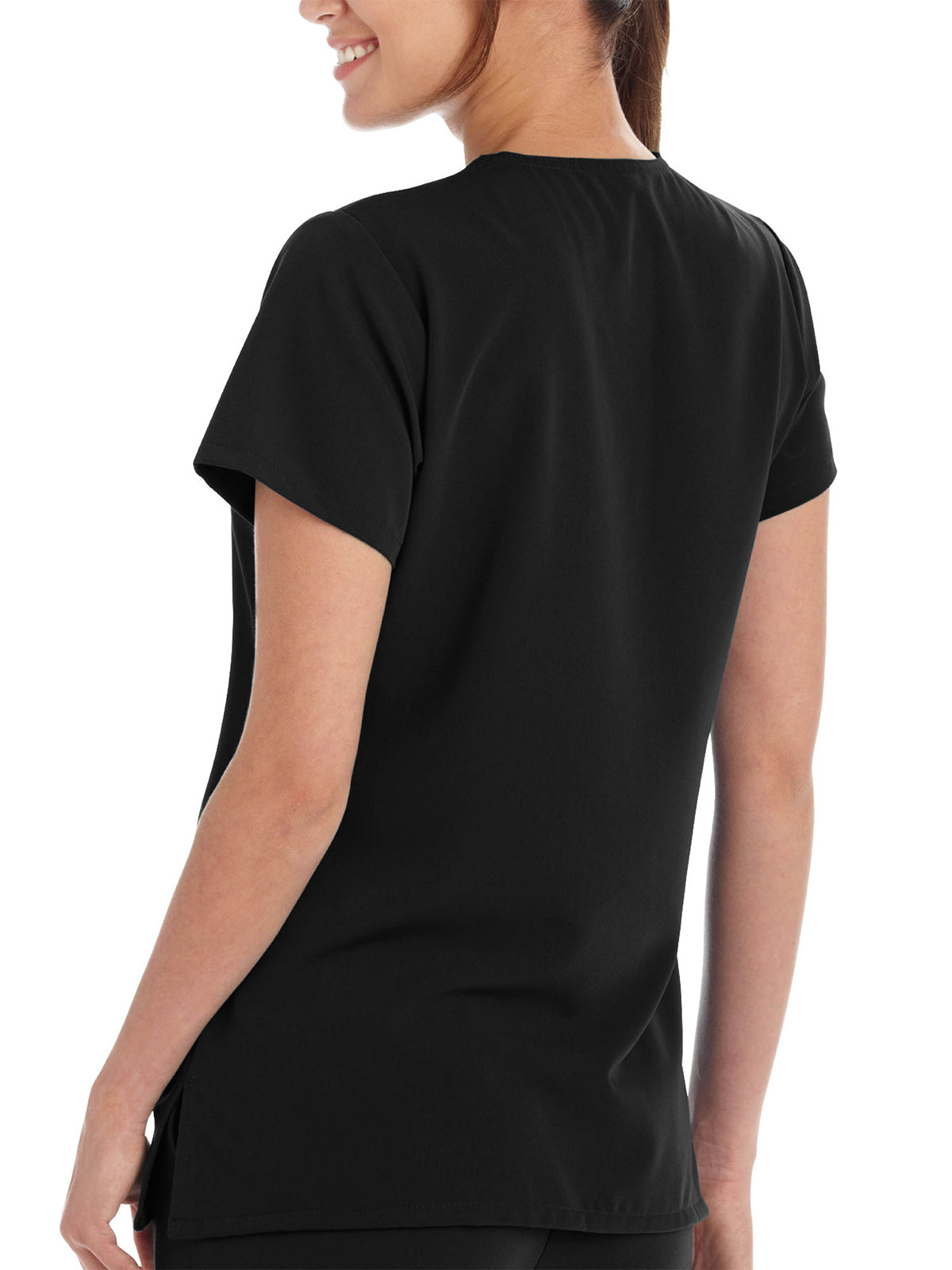 Women's 2-Pocket Scrub Top - 2206 - Black