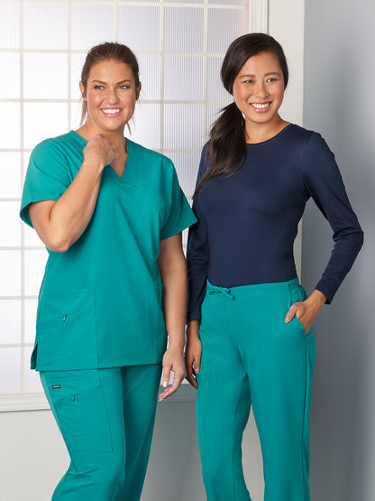 Women's 2-Pocket Scrub Top - 2206 - Teal