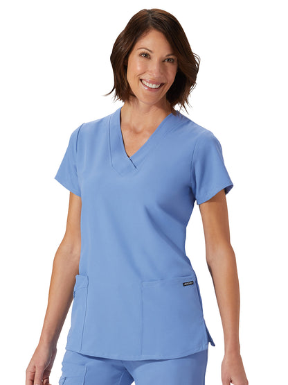 Women's 2-Pocket Scrub Top - 2206 - Ceil Blue