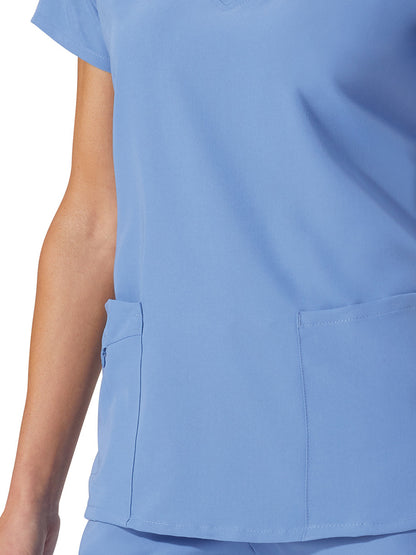 Women's 2-Pocket Scrub Top - 2206 - Ceil Blue