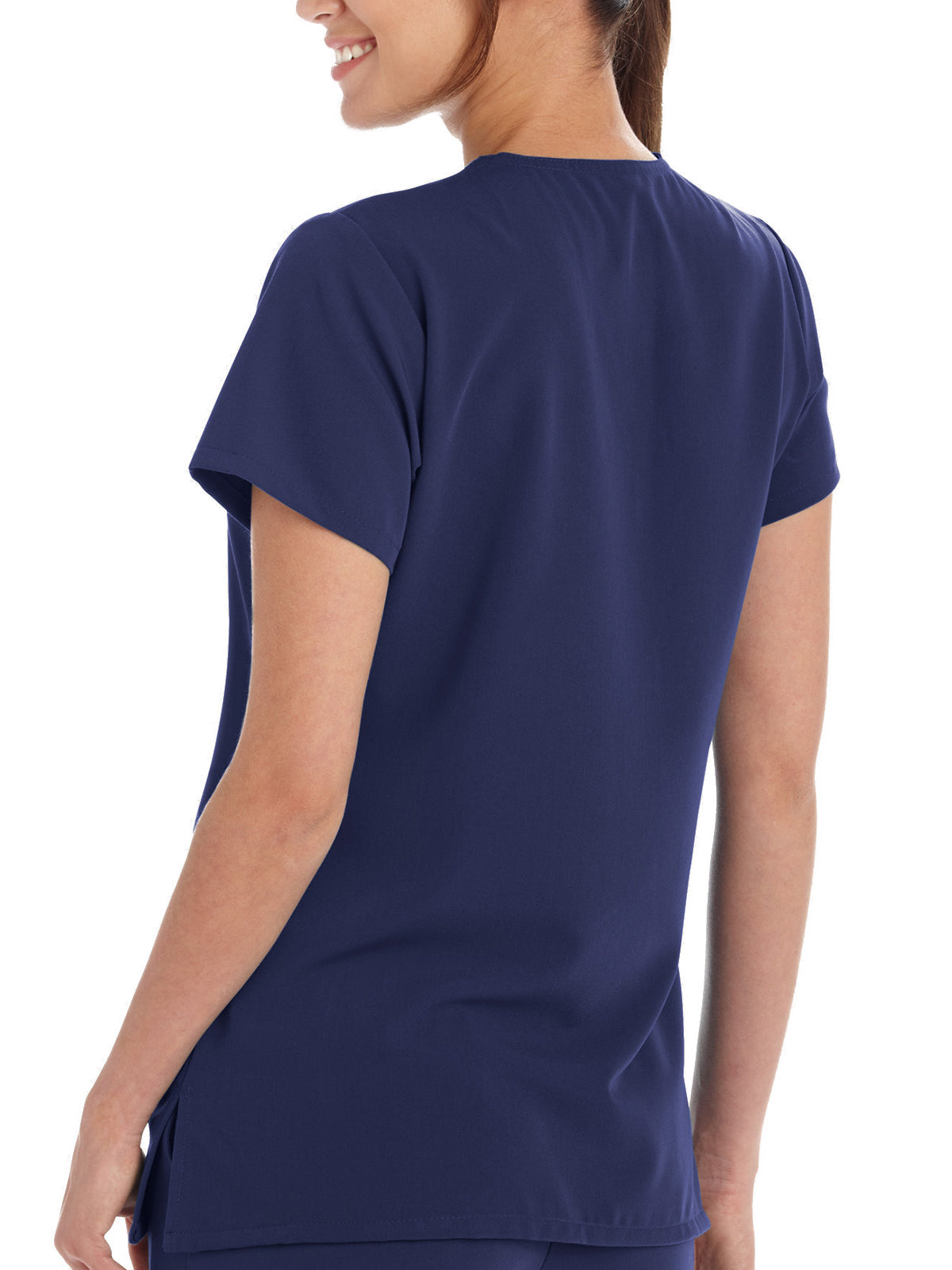 Women's 2-Pocket Scrub Top - 2206 - New Navy