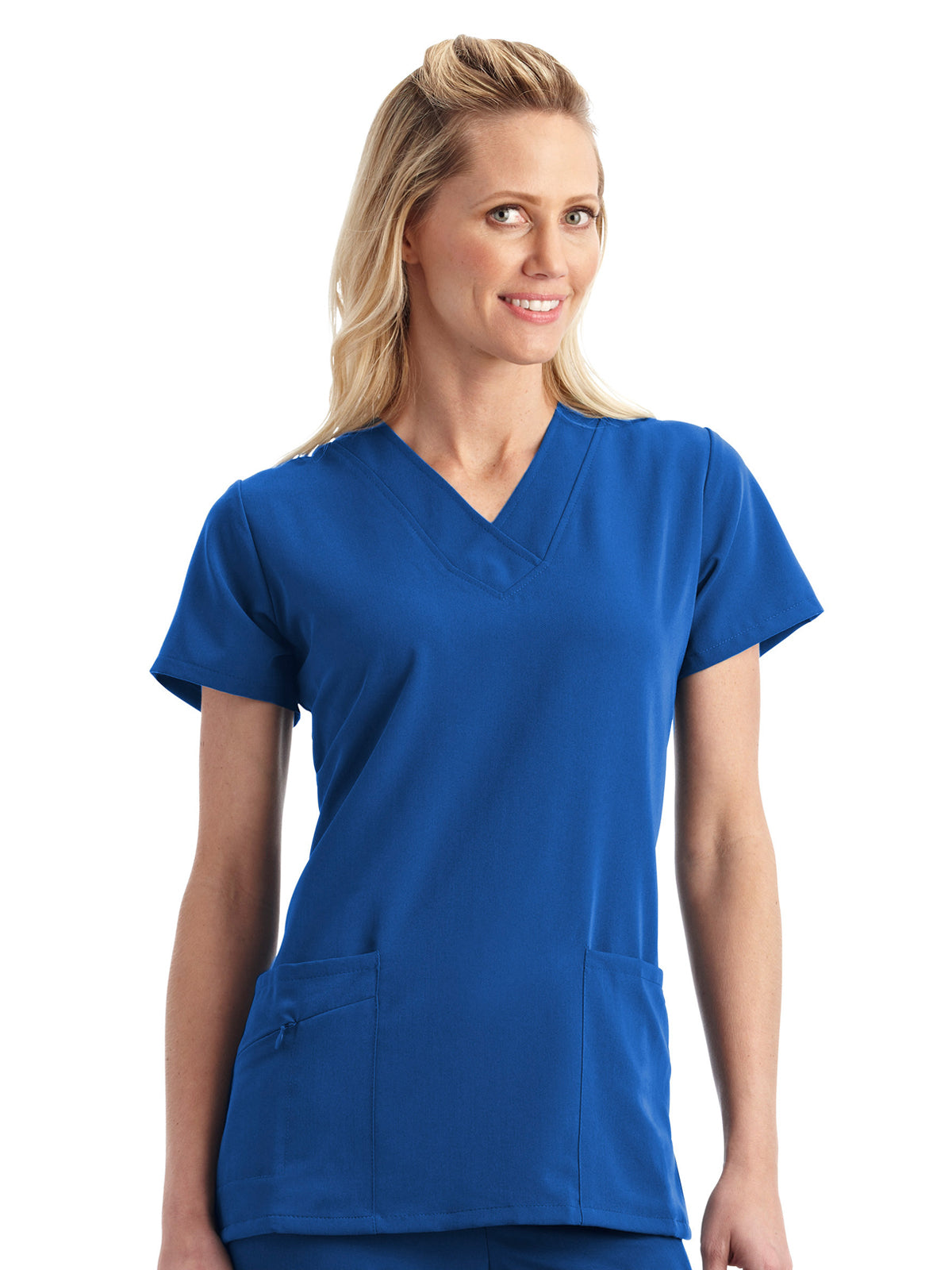 Women's 2-Pocket Scrub Top - 2206 - Royal Blue