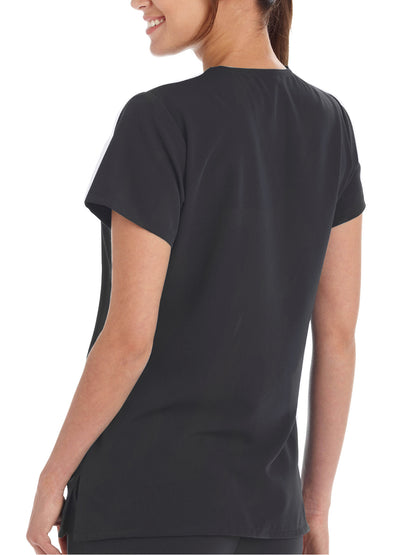 Women's 2-Pocket Scrub Top - 2206 - Charcoal