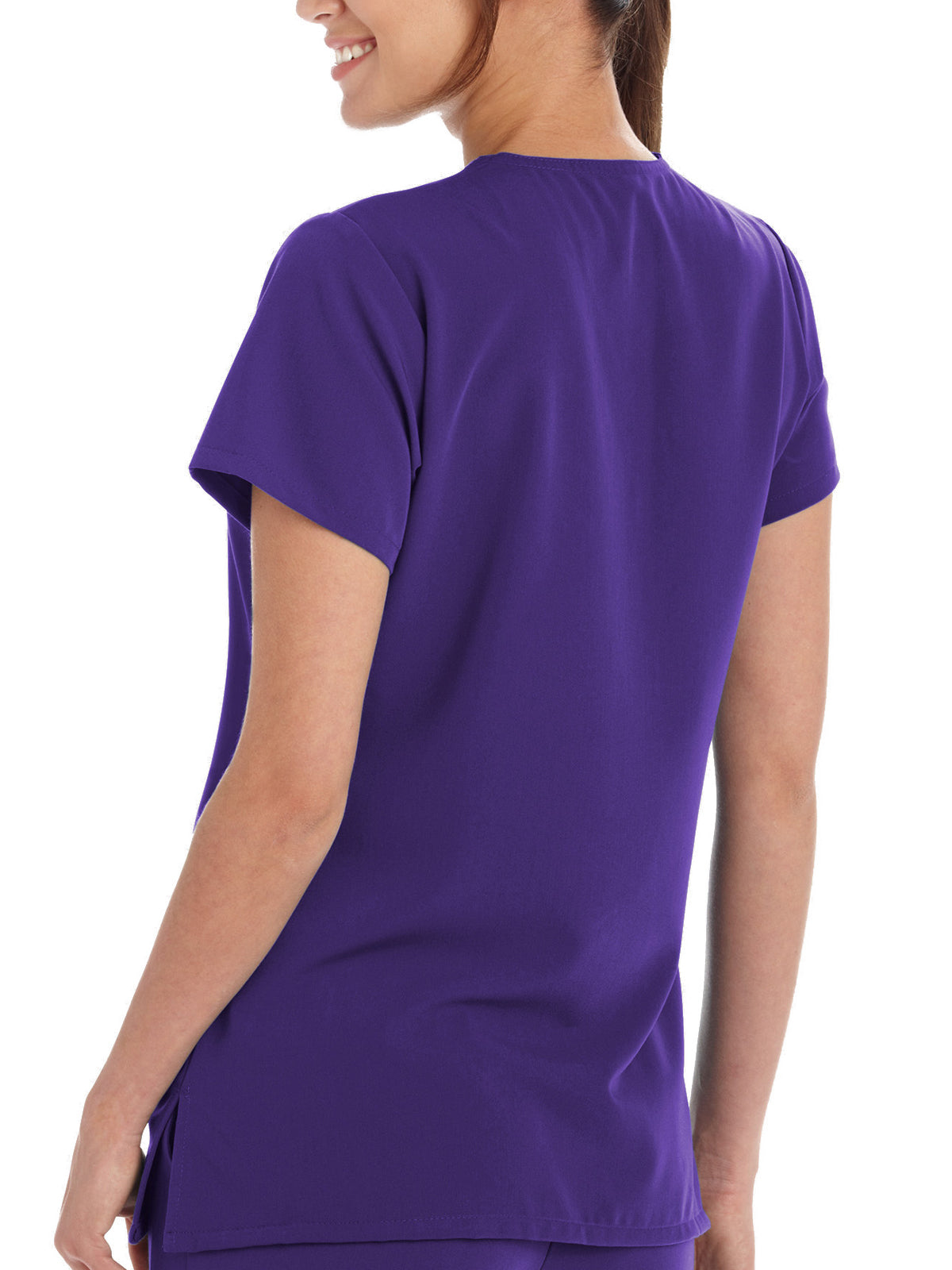 Women's 2-Pocket Scrub Top - 2206 - Purple