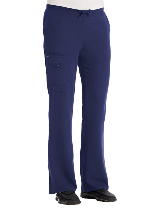 Women's 2-Pocket Elastic Waist Scrub Pant - 2249 - New Navy