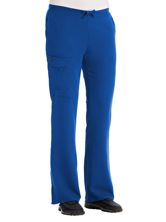 Women's 2-Pocket Elastic Waist Scrub Pant - 2249 - Royal Blue