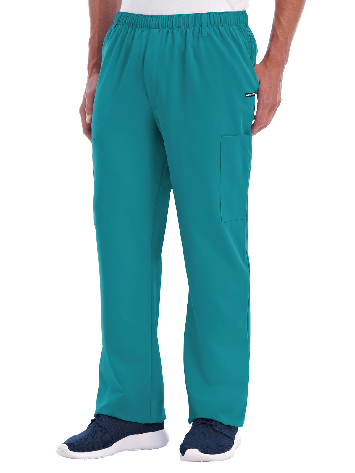 Men's 7-Pocket Full Elastic Scrub Pant - 2305 - Teal