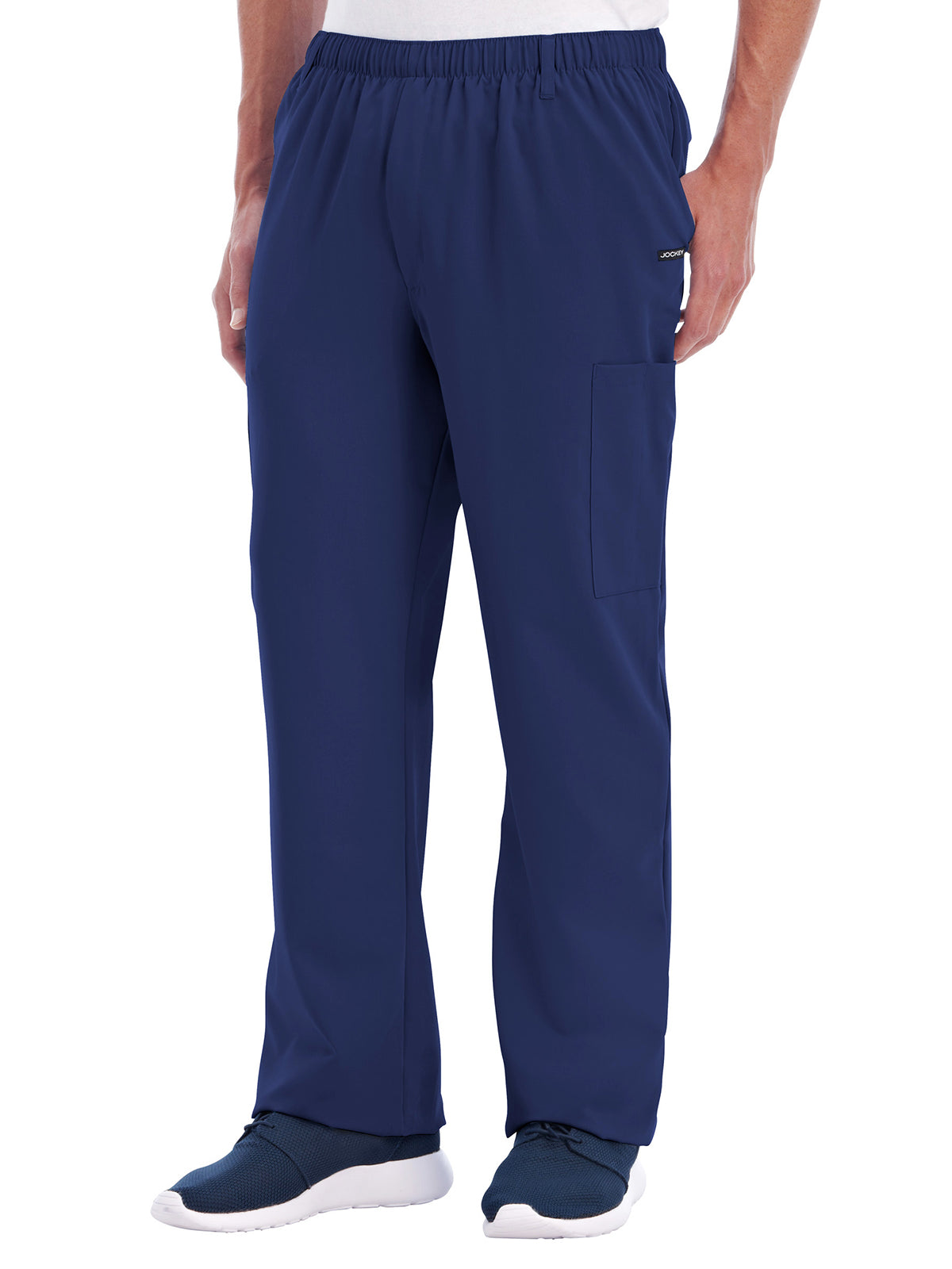 Men's 7-Pocket Full Elastic Scrub Pant - 2305 - New Navy