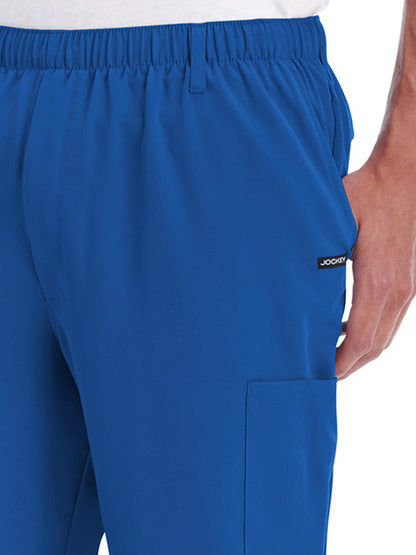 Men's 7-Pocket Full Elastic Scrub Pant - 2305 - Royal Blue