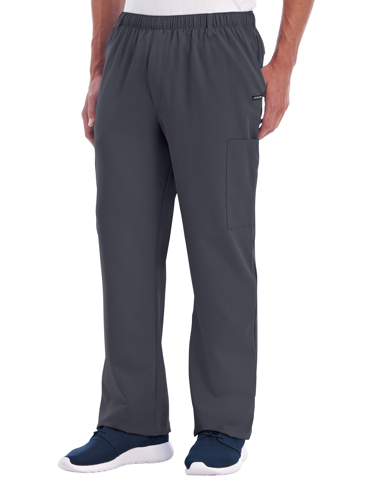 Men's 7-Pocket Full Elastic Scrub Pant - 2305 - Charcoal