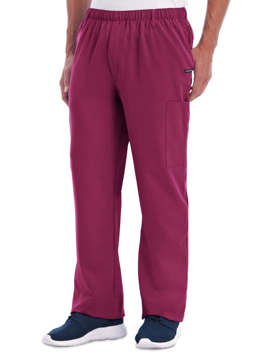 Men's 7-Pocket Full Elastic Pant - 2305 - Plumberry Wine