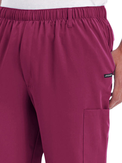 Men's 7-Pocket Full Elastic Pant - 2305 - Plumberry Wine