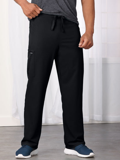 Unisex 2-Pocket Drawstring Scrub Pant - 2338 - Black