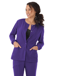 Women's 3-Pocket Snap Front Jacket - 2356 - Purple