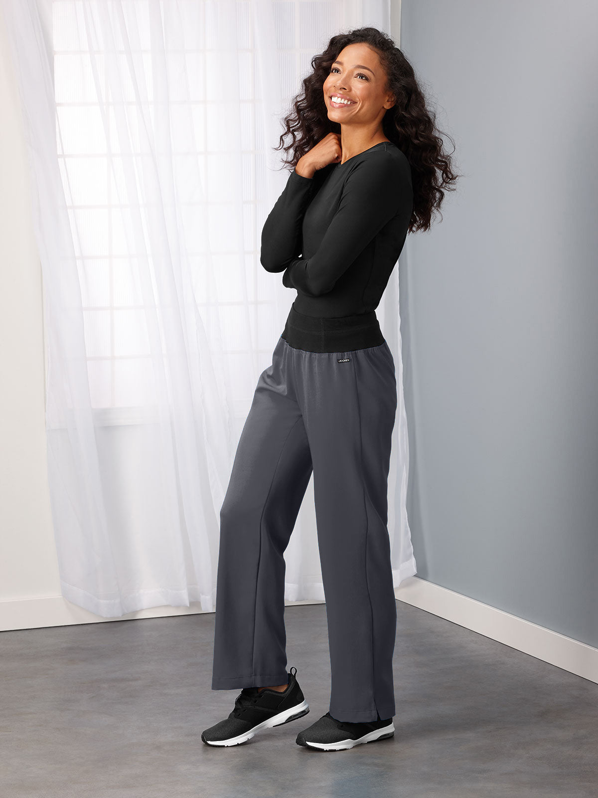 Women's 1-Pocket Yoga Pant - 2358 - Charcoal