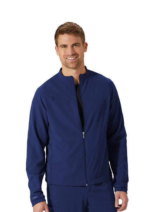 Unisex 3-Pocket Zip Front Jacket - 2477 - New Navy