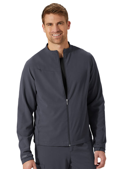 Unisex 3-Pocket Zip Front Jacket - 2477 - Charcoal