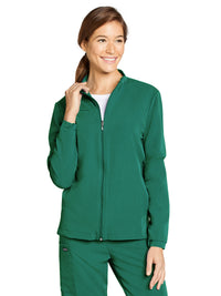 Unisex 3-Pocket Zip Front Jacket - 2477 - Spruce/Hunter
