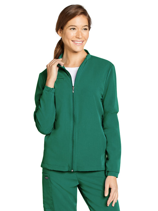 Unisex 3-Pocket Zip Front Jacket - 2477 - Spruce/Hunter
