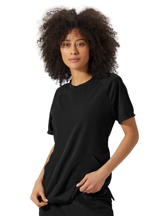 Women's 3-Pocket Comfort Crew Top - 2479 - Black