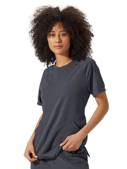 Women's 3-Pocket Comfort Crew Top - 2479 - Charcoal