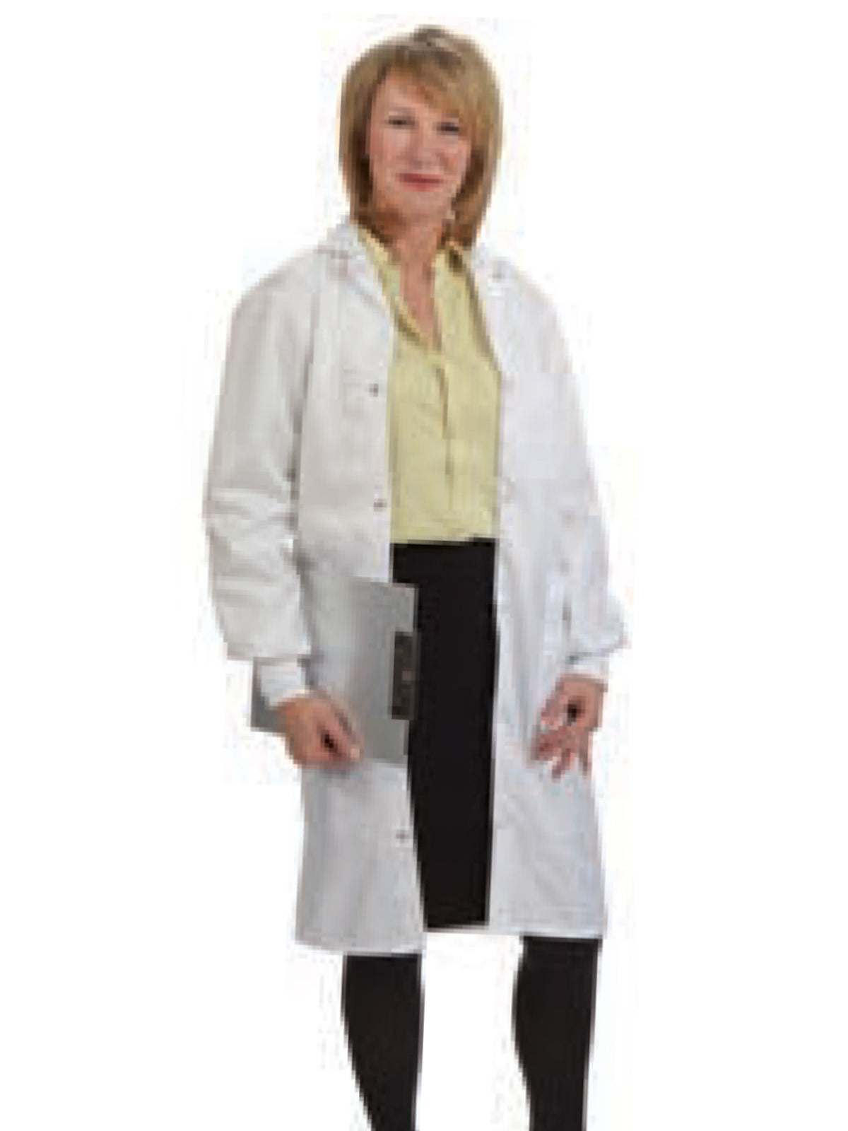 Unisex Full-Length Fluid Resistant Lab Coat - 46942 - White