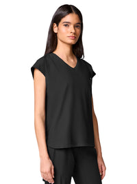 Women's One-Pocket Built In Bra Dolman Top - 00029 - Black