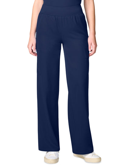 Women's 6-Pocket Wide Leg Pant - 00045 - Navy